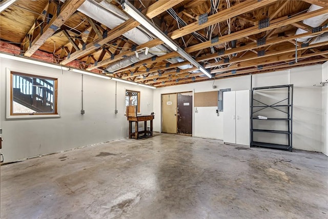 basement featuring a wealth of natural light