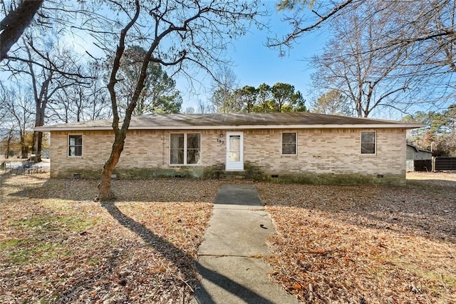 view of ranch-style home