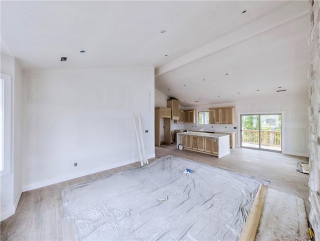 17 Burnham Dr, Bella Vista, AR 72715 - unfurnished living room with light wood-style flooring and baseboards