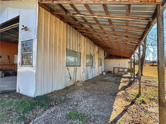 view of stable