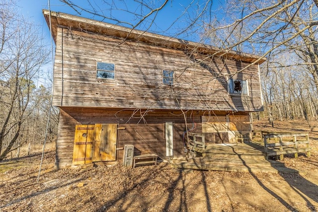 view of back of property