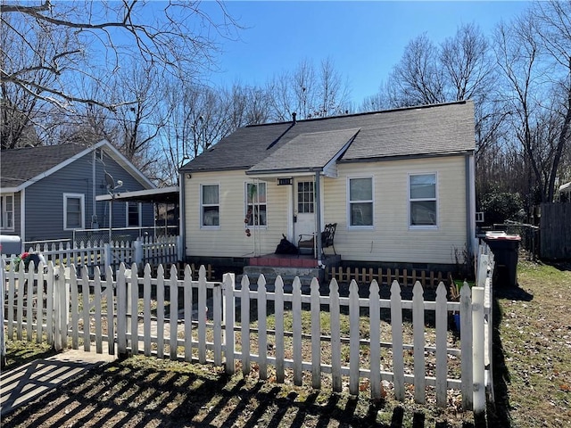 view of front of home