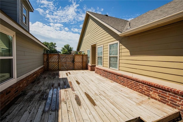 view of wooden terrace