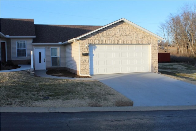 view of front of house featuring a garage