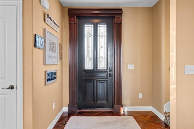 view of foyer entrance