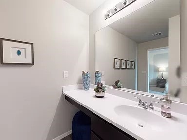 bathroom featuring vanity