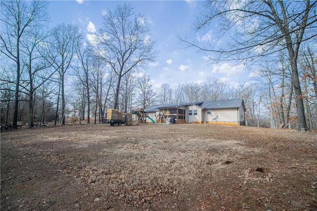 exterior space with a playground