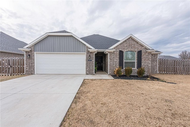 ranch-style house with a garage