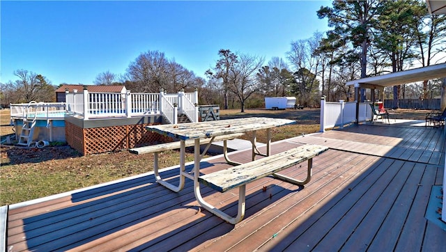 3001 Waukesha Rd, Siloam Springs, AR 72761 - wooden terrace with an outdoor pool