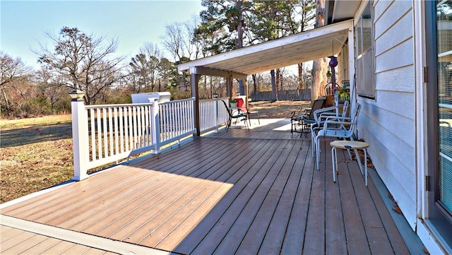 3001 Waukesha Rd, Siloam Springs, AR 72761 - view of wooden terrace