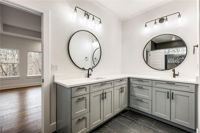 bathroom featuring vanity