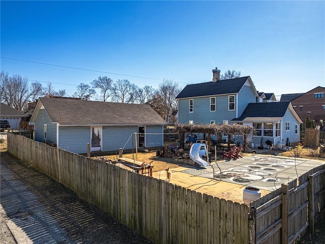 view of rear view of property