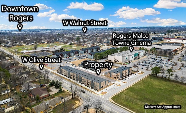4124 W Olive St, Rogers, AR 72756 - aerial view