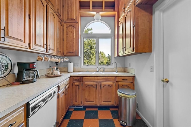 kitchen featuring sink and dishwasher