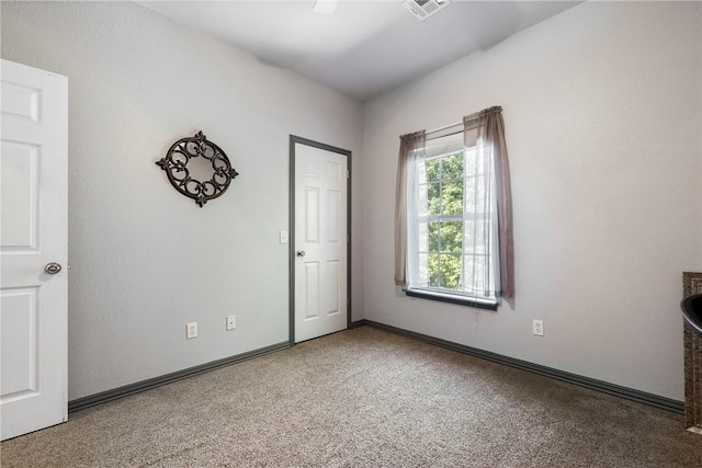 view of carpeted empty room