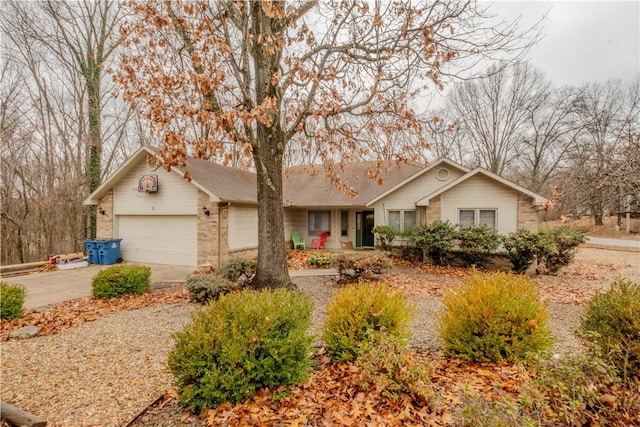 ranch-style house with a garage