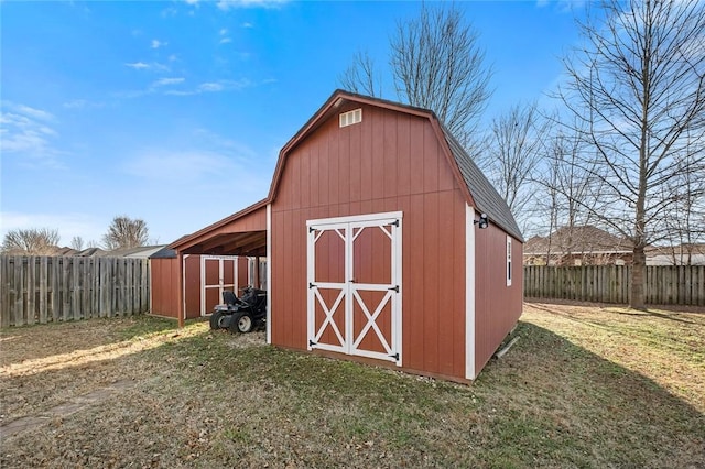 819 Hindman Dr, Prairie Grove, AR 72753 - view of outdoor structure with a lawn
