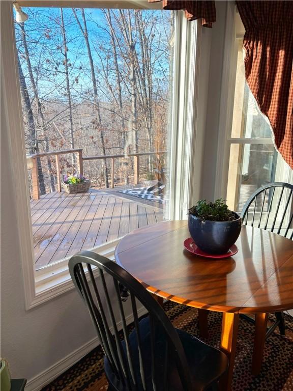 view of dining room