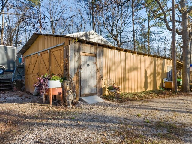 view of outdoor structure