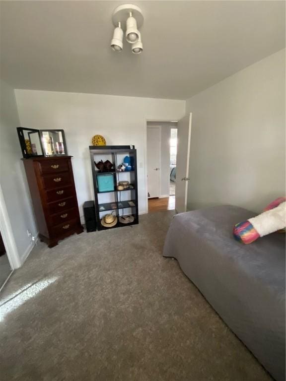 bedroom featuring carpet flooring