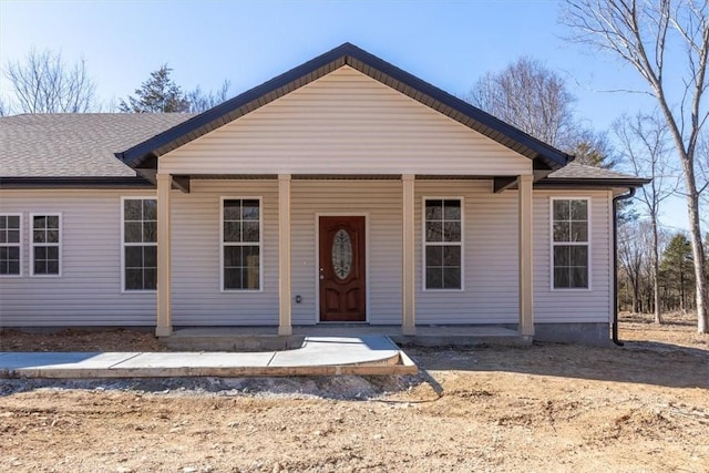 view of front of home with covered porch