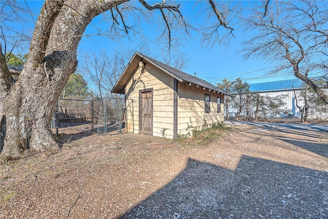 view of outbuilding