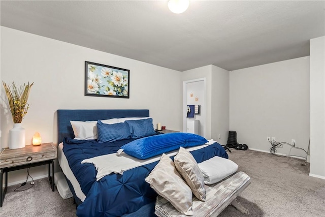 bedroom featuring carpet flooring