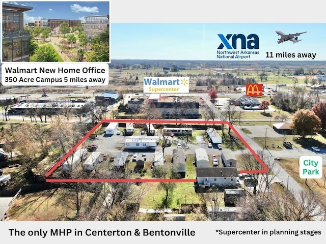 280 Fair St, Centerton, AR 72719 - bird's eye view