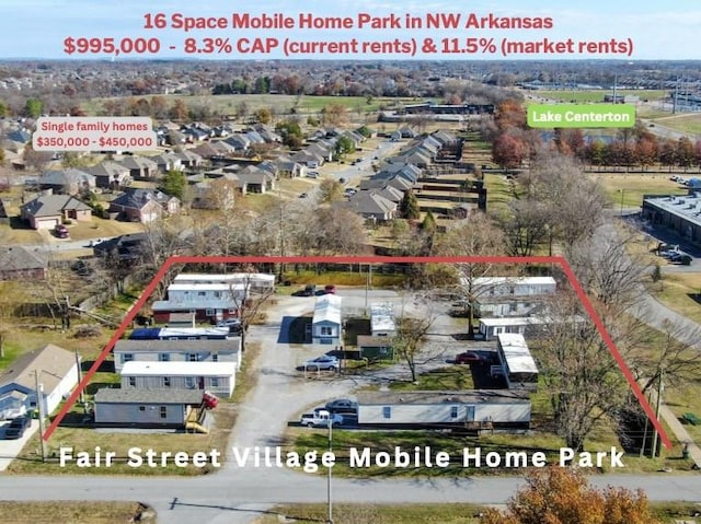 280 Fair St, Centerton, AR 72719 - bird's eye view