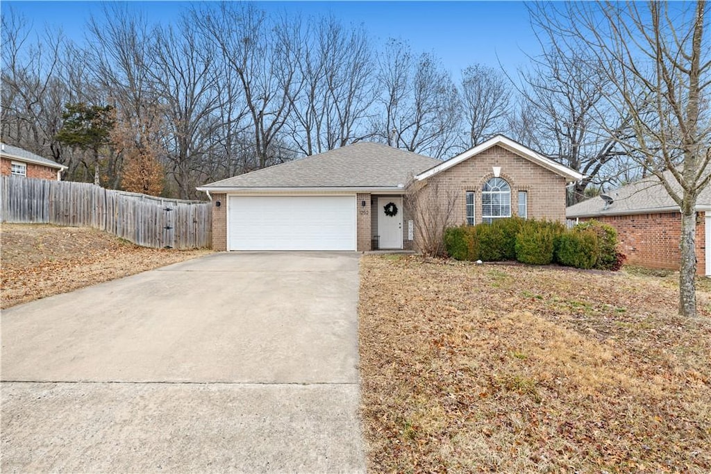 ranch-style house with a garage