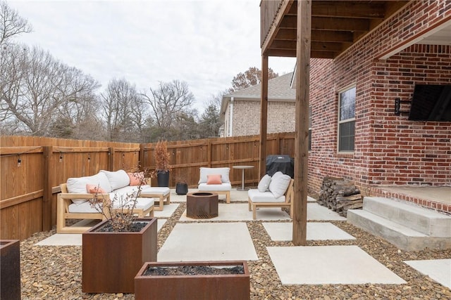 view of patio / terrace with outdoor lounge area