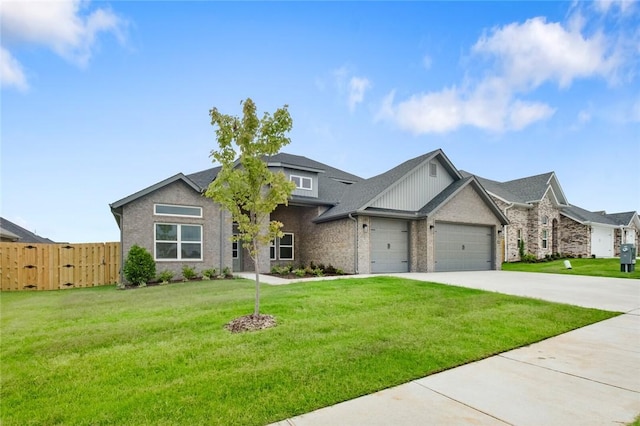 1808 Charles St, Pea Ridge, AR 72751 - view of front of property featuring a garage, driveway, and brick siding