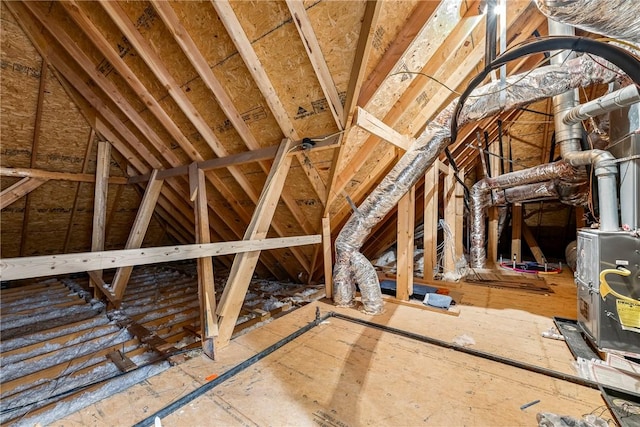 view of attic