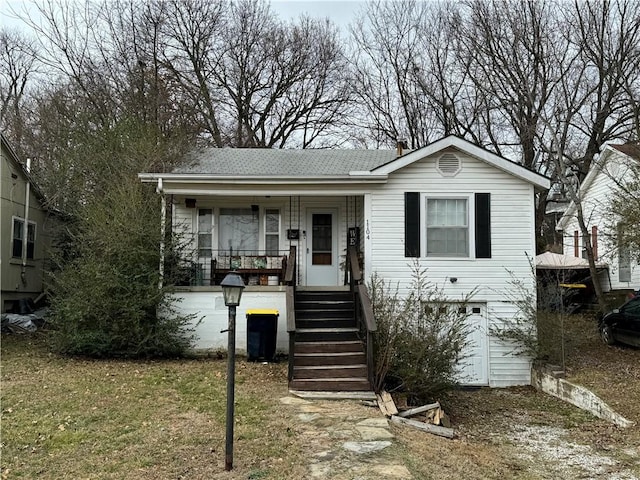 view of front facade with a porch