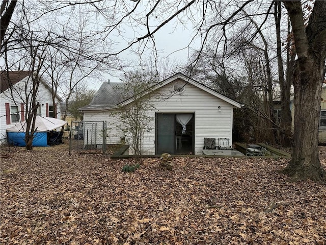 view of rear view of property