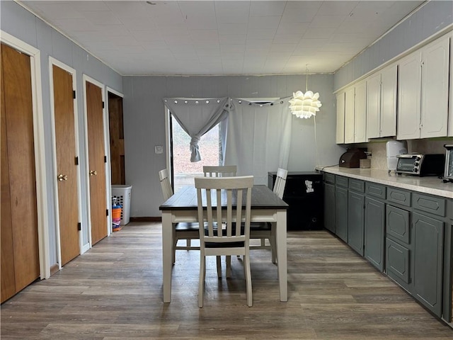 dining area featuring light hardwood / wood-style flooring