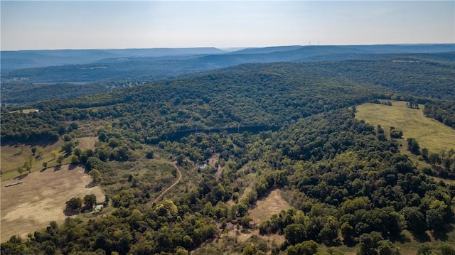 aerial view featuring a mountain view