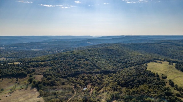 bird's eye view featuring a mountain view