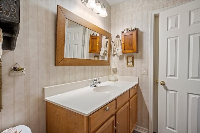 bathroom with vanity