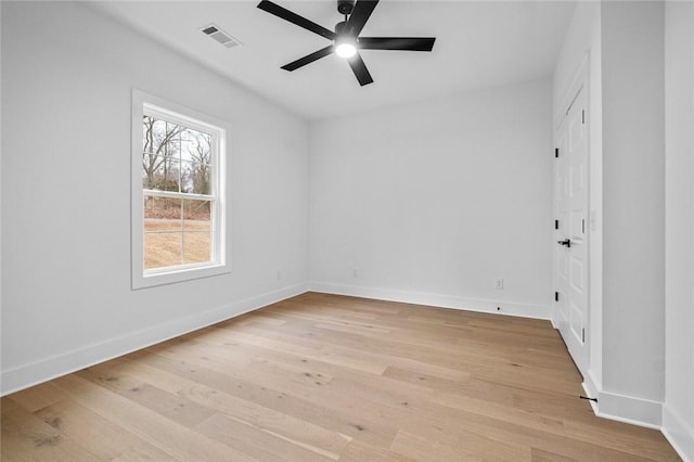 738 Cardin Spur, Pea Ridge, AR 72751 - unfurnished bedroom with light wood-style floors, baseboards, and ceiling fan