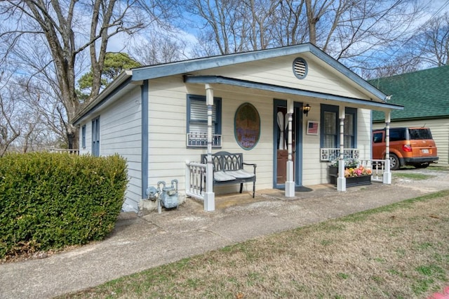 bungalow-style house featuring a porch