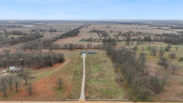 bird's eye view featuring a rural view