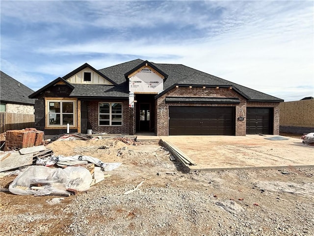 view of front of house featuring a garage