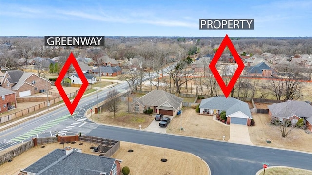 birds eye view of property