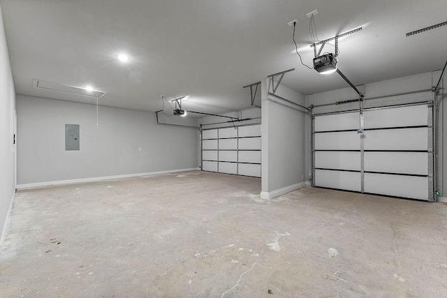 1440 Tiffany St, Centerton, AR 72719 - garage featuring electric panel and a garage door opener