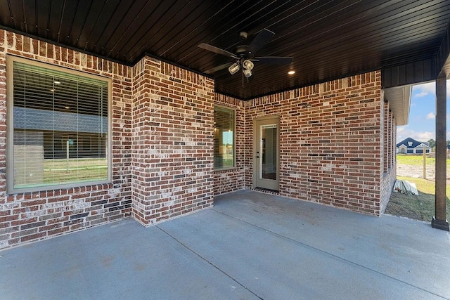 1440 Tiffany St, Centerton, AR 72719 - view of patio / terrace featuring a ceiling fan