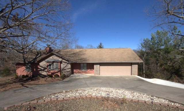 ranch-style house with a garage