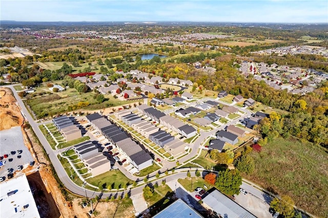 aerial view featuring a residential view