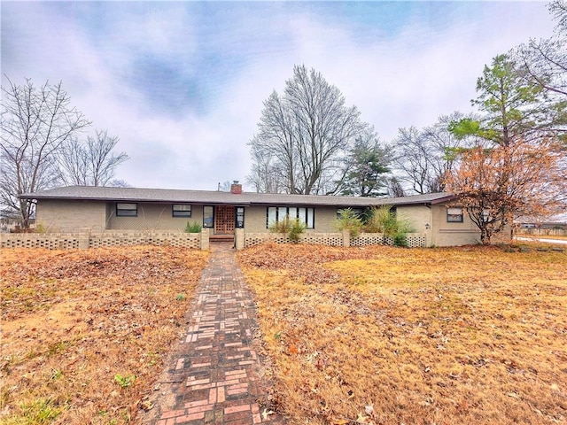 view of ranch-style home