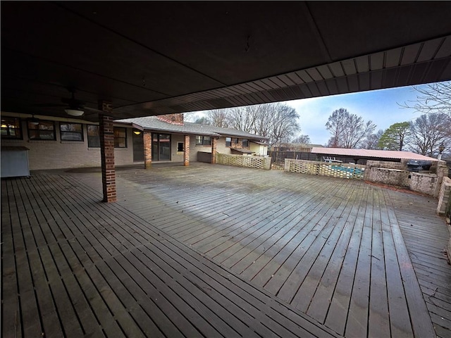 view of wooden terrace